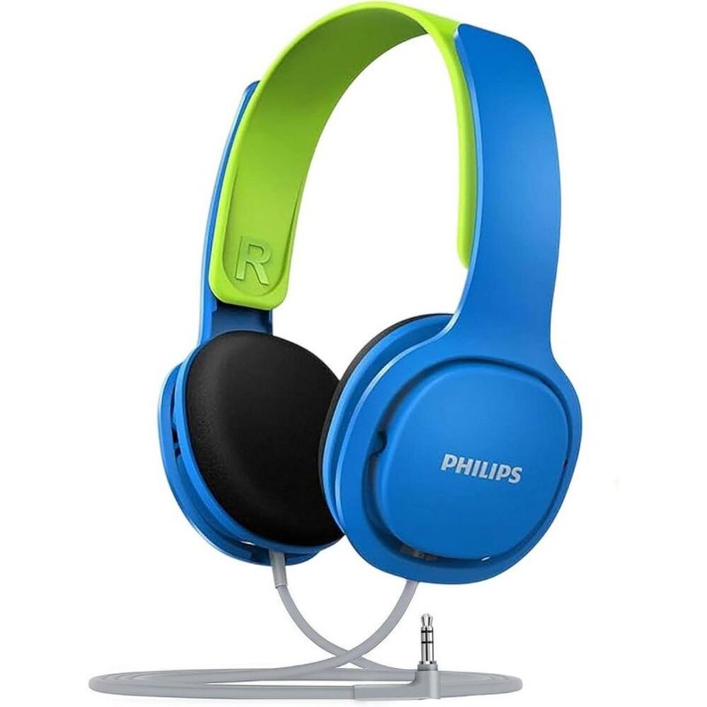 Philips -  Kids Wired Headphones, Safe Volume Limit,  Blue